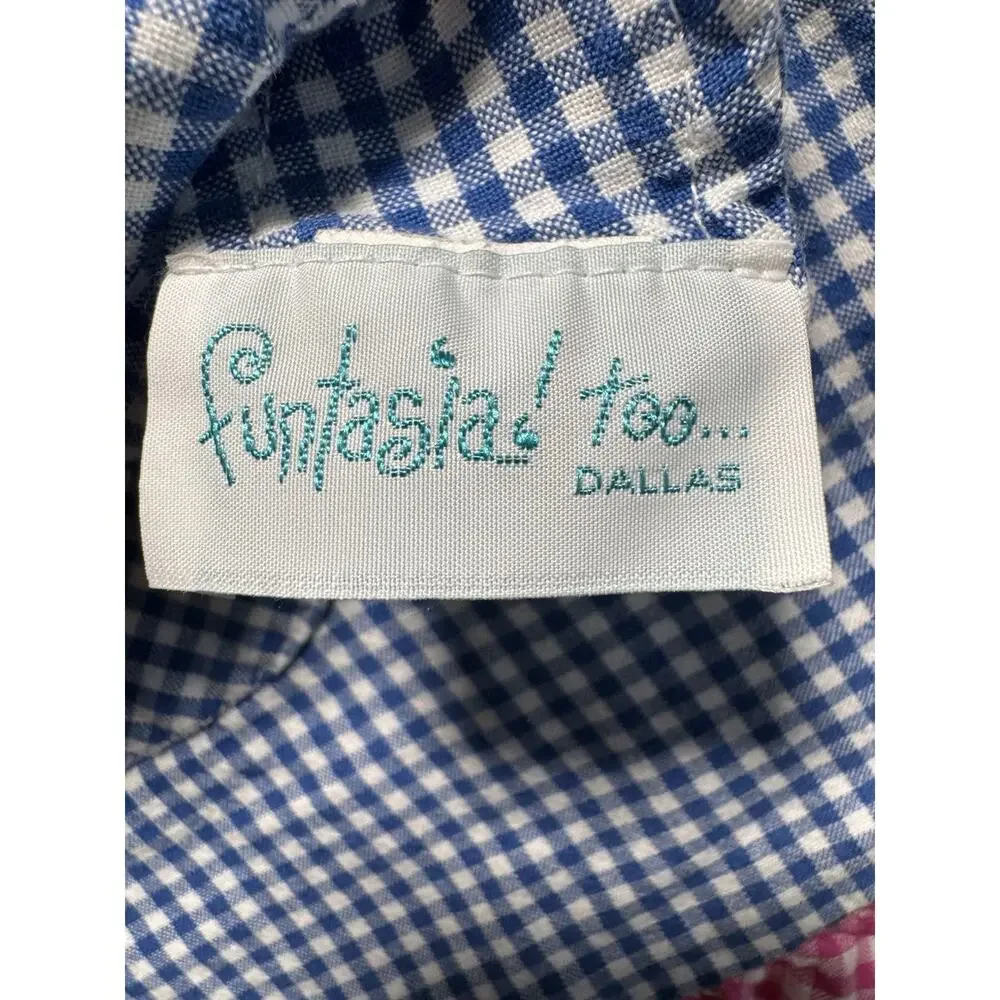 Funtasia Too Girls Reversible Thanksgiving Dress Turkey Pumpkin Gingham 4T